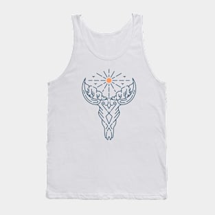 Cow Skull Desert Canyon Tank Top